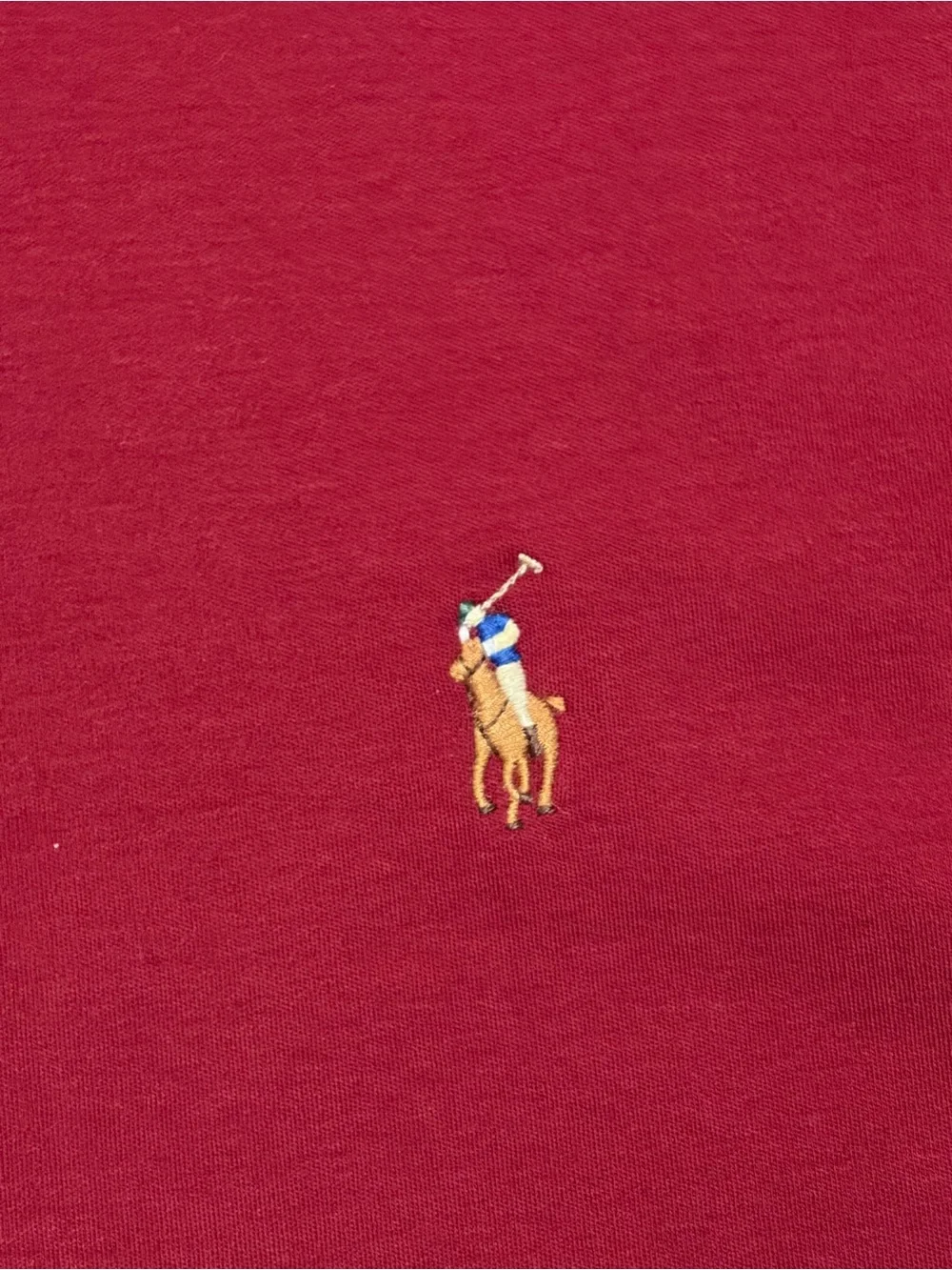Ralph Lauren Men's Polo Shirt in Deep Red